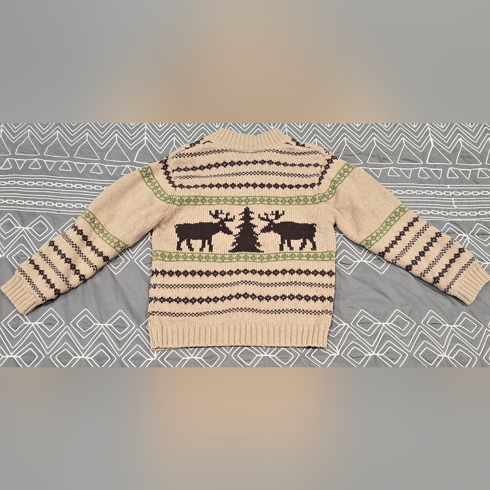 Janie & Jack Toddler Moose Sweater Size 4T - Picture 5 of 5